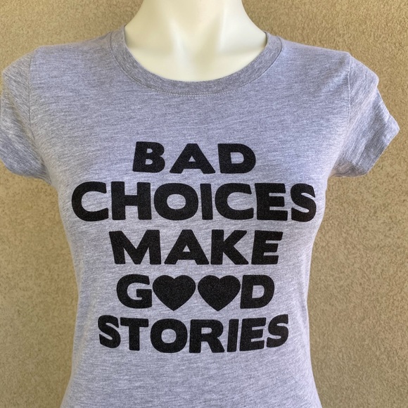 Jr Bad Choices Make Good Stories Graphic Print Tee - Picture 2 of 4